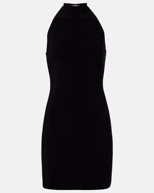 Norma Kamali Minikleid Aus Jersey - Schwarz