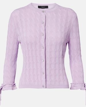Gucci Cardigan Aus Strick - Lila
