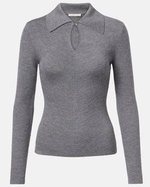 Emilia Wickstead Jersey Ambrose De Lana - Gris