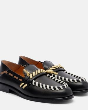 Tod's Leather Loafers - Black