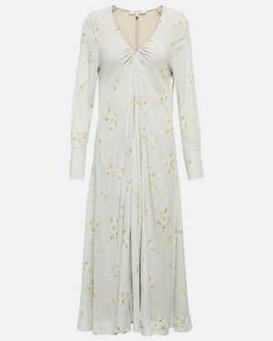 Dorothee Schumacher Pastel Dreams Floral Midi Dress - Grey