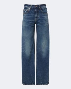Saint Laurent Wide-Leg Jeans Neo '90S - Blau
