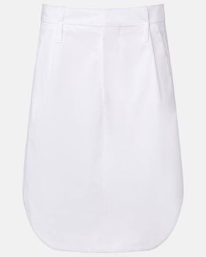 Victoria Beckham Cotton Cargo Skirt - White