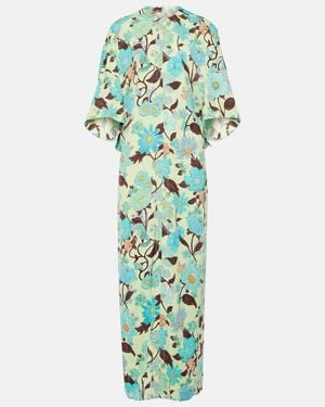 Stella McCartney Caped Maxi Dress - Green