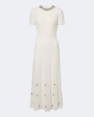 Roland Mouret Embellished Cocktail Dress - White