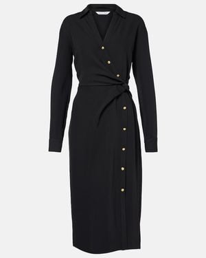 Veronica Beard Wright Wrap Dress - Black