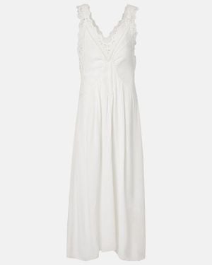 Isabel Marant Freda Broderie Anglaise Maxi Dress - White