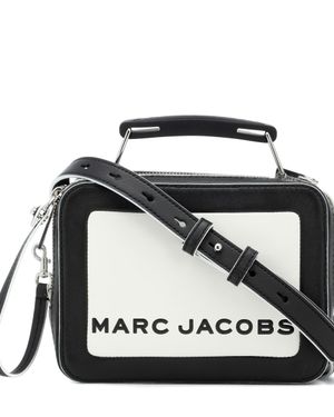 Marc Jacobs The Colorblocked Mini Box Bag Cotton Milk - Schwarz
