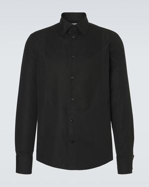 Burberry Hemd Aus Baumwollpopeline - Schwarz