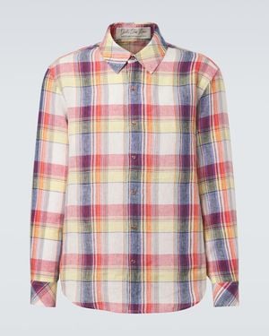 God's True Cashmere Hemd Daybreak Aus Leinen Mit Sonnenstein - Pink
