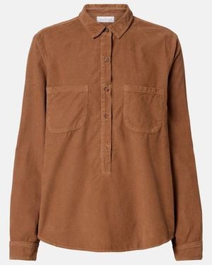 Velvet Arielle Cotton Corduroy Shirt - Brown