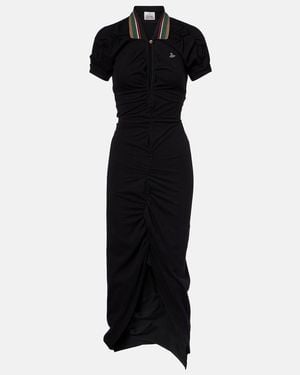 Vivienne Westwood Pulling Orb Cotton Polo Dress - Black