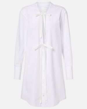 Maison Margiela Cotton Poplin Shirt Dress - White