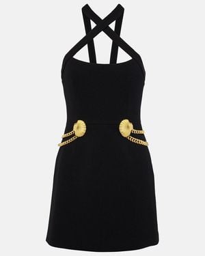 Rebecca Vallance Chelsea Halterneck Minidress - Black