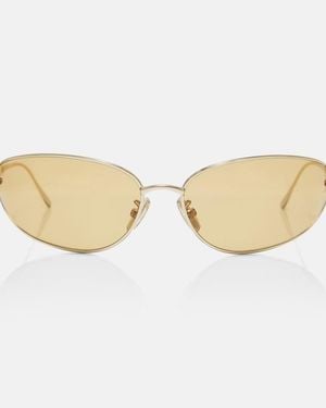 Loewe Signature Oval Sunglasses - Natural