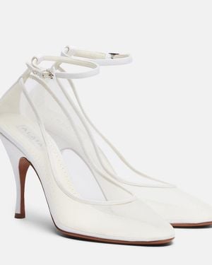 Alaïa Pumps Aus Mesh - Weiß
