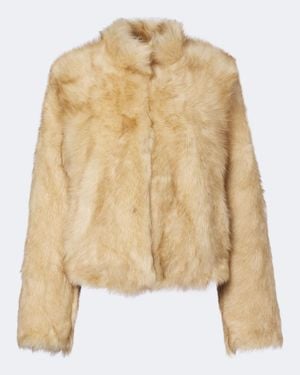 Nour Hammour Mira Shearling Jacket - Natural