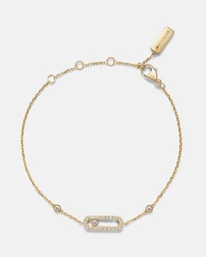 Messika Move Uno 18Kt Bracelet With Diamonds - Metallic