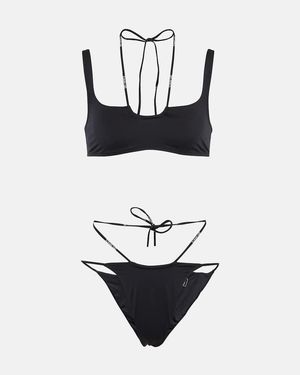 Off-White c/o Virgil Abloh Bikini Mit Logo - Schwarz