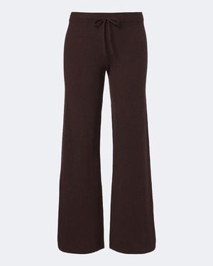 The Upside Coco Amelie Cashmere-Blend Wide-Leg Pants - Brown