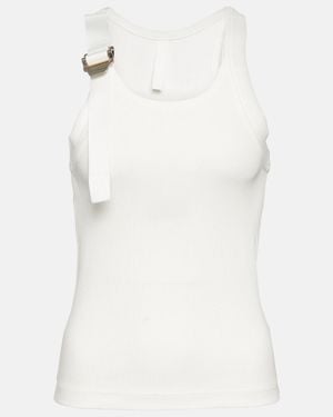 Dion Lee Top Safety Slider Aus Baumwollgemisch - Weiß