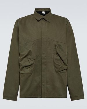 GR10K Rescue Pocket Cotton Overshirt - Green