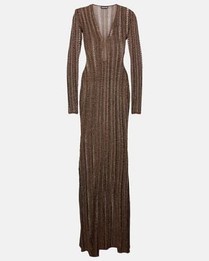 Tom Ford Cutout Gown - Brown