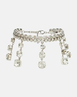 Rabanne Armband Mit Kristallen - Mettallic