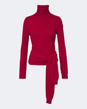 Moncler Rollkragenpullover Aus Wolle Und Kaschmir - Rot