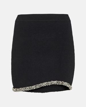Jonathan Simkhai Cary Crystal-Embellished Miniskirt - Black