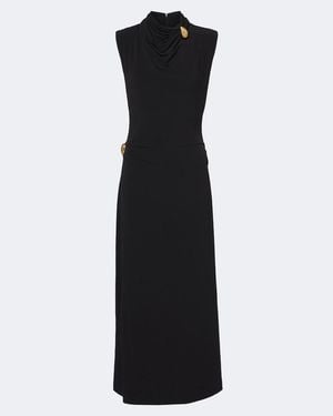 Altuzarra Betsy Embellished Jersey Midi Dress - Black