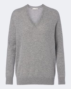 The Row Pullover Phora Aus Cashmere - Grau