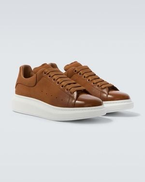McQueen Oversize-Sneakers Aus Leder - Braun