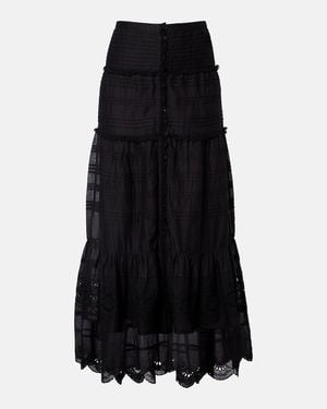 Isabel Marant Bestickter Maxirock Paoline - Schwarz