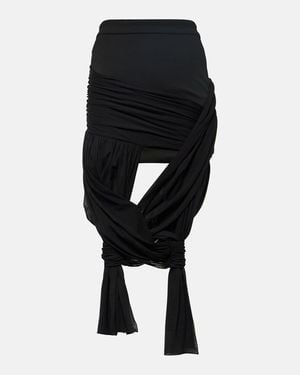 JW Anderson Wickelrock Mit Knotendetail - Schwarz