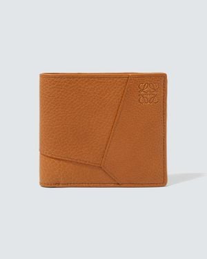 Loewe Puzzle Leather Wallet - Brown