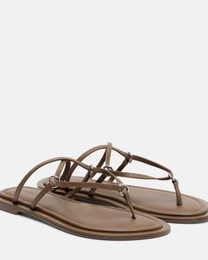 A.Emery Nanaka Leather Sandals - Brown