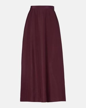 FFORME Carina Satin Maxi Skirt - Purple