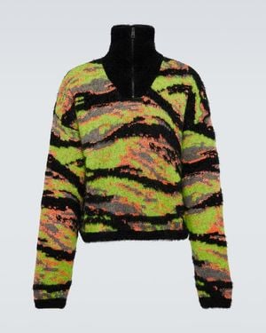 ERL Tiger Jacquard Jumper - Green
