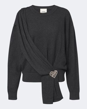 Isabel Marant Verzierter Pullover Florda Aus Strick - Schwarz