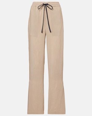 Victoria Beckham Striped Pyjama Trousers - Natural
