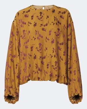 Dries Van Noten Floral Blouse - Brown