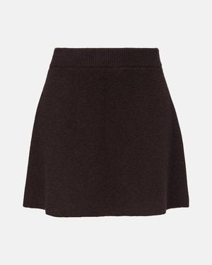 Lisa Yang Clare High-Rise Cashmere Miniskirt - Black