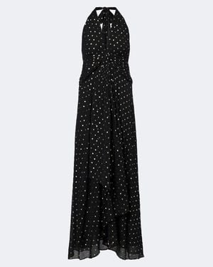 RIXO London Vestido Midi Alaina Con Lunares - Negro
