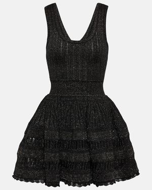 Alaïa Shiny Crinoline Dress For - Black