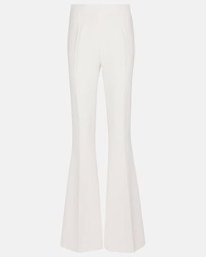 Safiyaa Halluana High-rise Flared Trousers - White