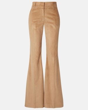 Gabriela Hearst Ianthe Cotton Corduroy Flared Trousers - Natural