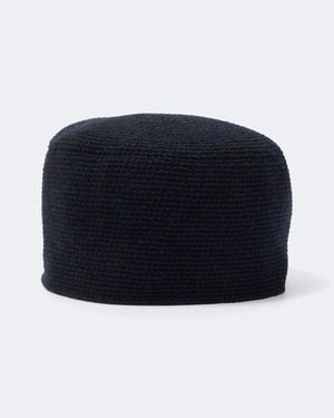 The Row Perleaf Crochet Cashmere Hat - Blue