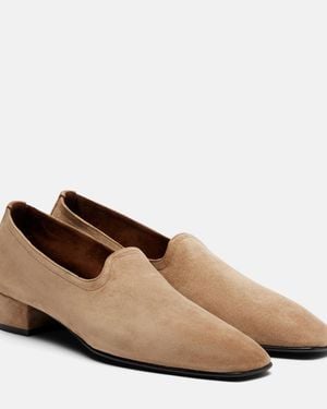 Herbert Levine Soft Touch Suede Loafers - Brown