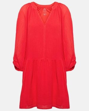 Velvet Sloan Cotton Minidress - Red